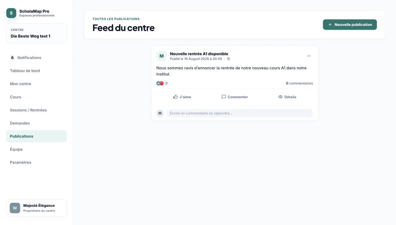 Gestion des publications dans ScholaMap Pro